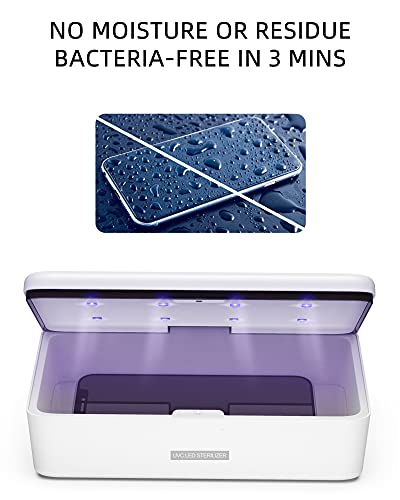 UV Light Sanitizer Box, UV-C Sterilizer Box, UV Phone Sanitizer Box for Smartphone,Jewellery and Household Items