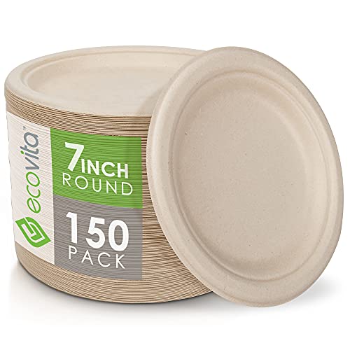 100% Compostable Paper Plates [7 in.]
