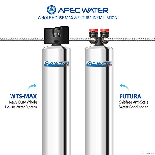 APEC Water Systems TO-SOLUTION-15 Whole House Water Filter, Salt Free Water Softener & Reverse Osmosis Drinking Water Filtration Systems for 3-6 Bathrooms