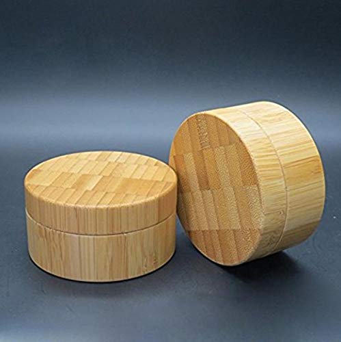 Eco-friendly Bamboo Comestic Make-up Jar - 1Pcs 1OZ/30ml Empty Refillable