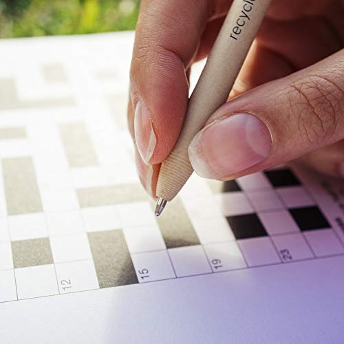 Eco Pen Club (10 Pack) (BLACK INK) Eco-friendly Recycled Ball Point 0.7mm Pens