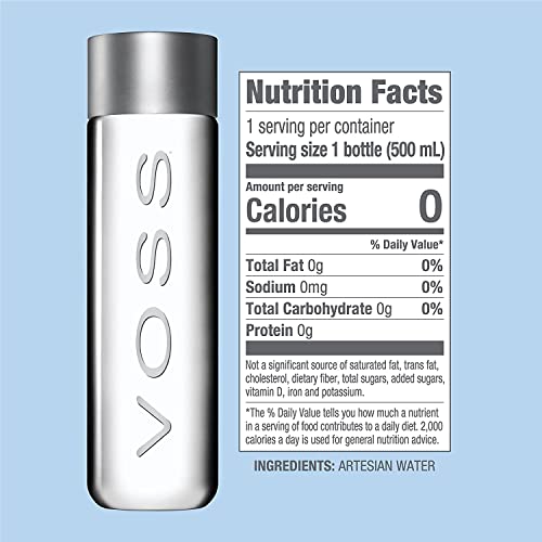 VOSS Still Water – Premium Naturally Pure Water - 28.7 Fl Oz (Pack of 12)