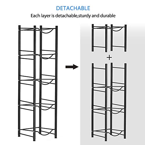 Nandae Water Cooler Jug Rack, 5-Tier Heavy Duty Water Bottle Holder