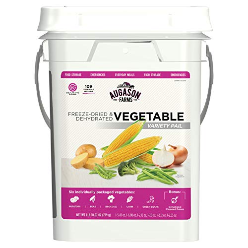 Augason Farms Freeze Dried Vegetable Variety Pack 4 gallon Kit