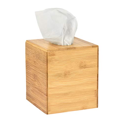 Alpine Industries Eco-Friendly Bamboo Square Tissue Box Cover