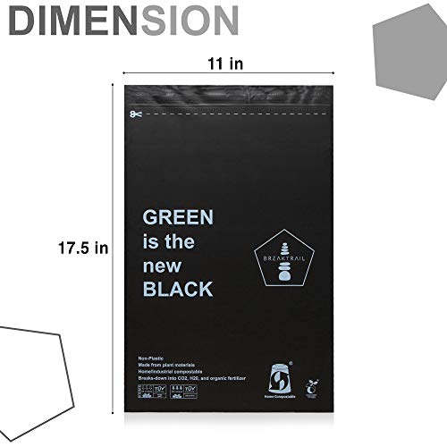 Compostable Poly Mailer Pack of 100 Size 11 inches x 15 inches Biodegradable Mailing Envelope