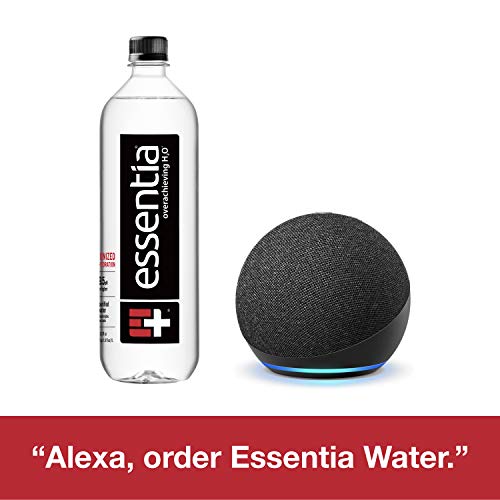 Essentia Bottled Water, 1 Liter, 12-Pack, Ionized Alkaline Water:99.9% Pure, Infused with Electrolytes, 9.5 PH or Higher with A Clean, Smooth Taste