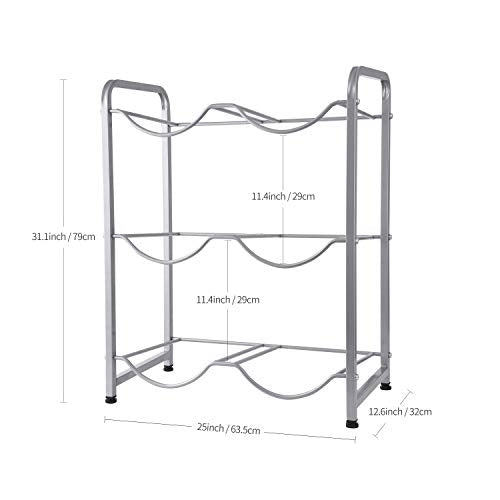 Ationgle 5 Gallon Water Cooler Jug Rack for 6 Bottles