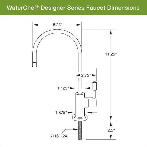 WaterChef® U9000 Premium Under-Sink Water Filtration System (Brushed Nickel Faucet)