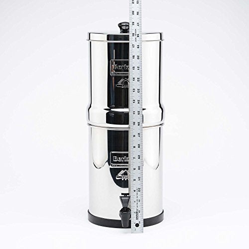 TRAVEL BERKEY WATER FILTER WITH 2 BLACK BERKEY FILTERS AND 2 PF2 FLUORIDE FILTERS