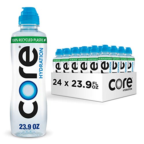 CORE Hydration, 23.9 Fl Oz (Pack of 24), Nutrient Enhanced Water, Perfect 7.4 Natural pH, Ultra-Purified With Electrolytes and Minerals, Sports Cap For Convenience