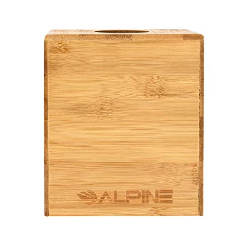 Alpine Industries Eco-Friendly Bamboo Square Tissue Box Cover