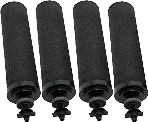 Berkey Authentic Black Berkey Purification Elements - Berkey Water Purifier Replacement Filters (Pack of 4)