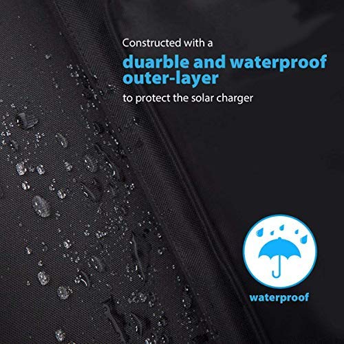 Rockpals 100W Foldable Solar Panel Charger for Suaoki Portable Generator with 3 USB Ports