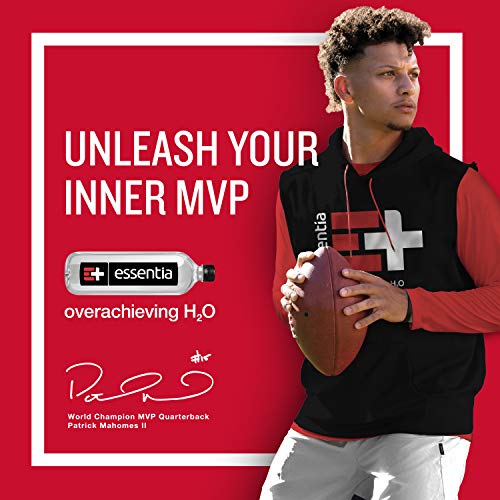 Essentia Bottled Water, Ionized Alkaline Water; 99.9% Pure, Infused with Electrolytes, 9.5 pH or Higher with a Clean, Smooth Taste, 23.67 Fl Oz (Pack of 24)