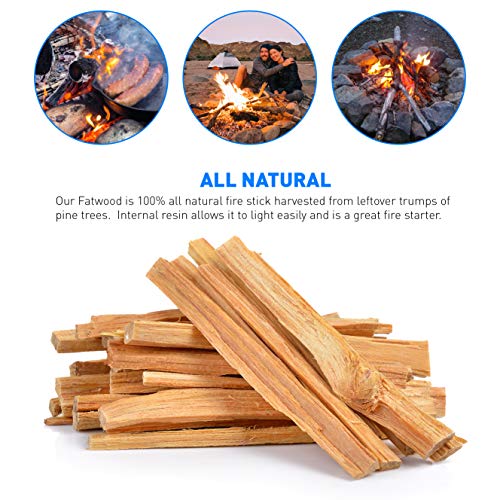 Eco-Stix Fatwood Fire Starter - 100% Natural Kindling For Fireplaces, Campfires & Wood Stoves (10 Lb Box)