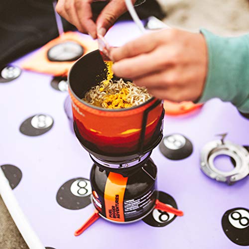 Jetboil MiniMo Camping and Backpacking Stove Cooking System, Sunset Orange