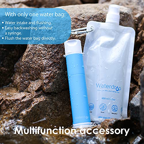 Waterdrop Gravity Water Filter Straw - Portable Water Purifier - Clean Water  Mill