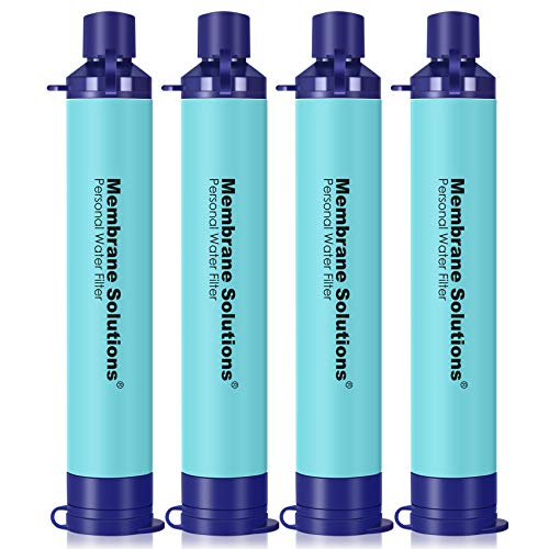 Logest 2 Pack Water Filter Straw - Water Purifying Device - Portable Personal Water Filtration Survival - for Emergency Kits Outdoor Activities and Hi