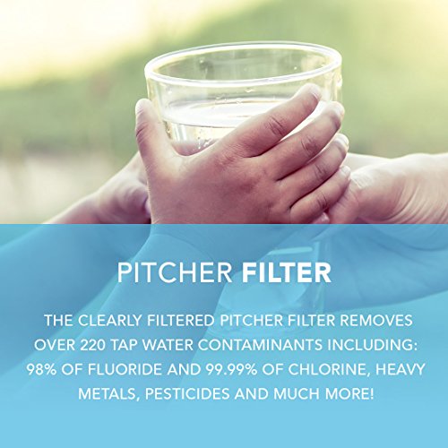 3 Pack of Clearly Filtered Water Pitcher Replacement Filters