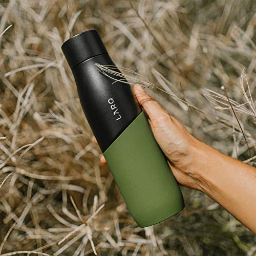 LARQ Bottle Movement PureVis - Stainless Steel Filtered Water Bottle 24oz. - Black/Pine