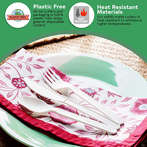 thumbnail image 2 of 100% Biodegradable And Compostable 6 Inch Cpla Cutlery Set Size: 6inch 2 of 12