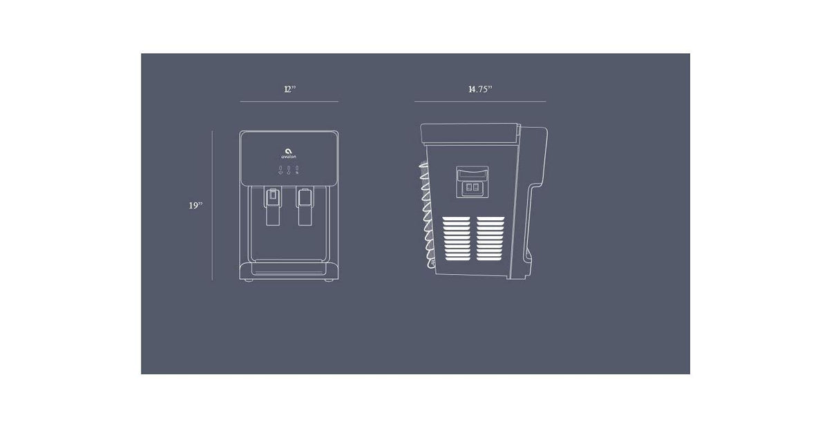 Avalon Countertop Self Cleaning Bottleless Water Cooler Water Dispenser