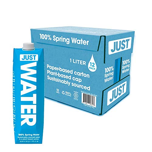 JUST WATER Spring Water 1L 12 Count