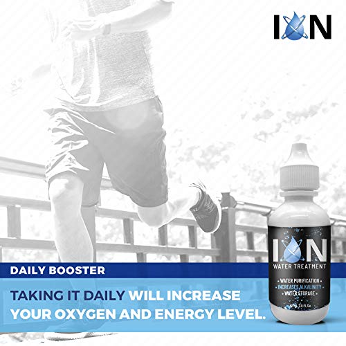 ION Alkaline Water Drops pH Booster | 7+ Year Water Storage Treatment &amp; Purification Drops for Drinking