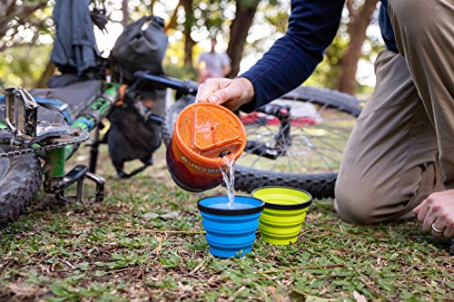 Jetboil MiniMo Camping and Backpacking Stove Cooking System, Sunset Orange