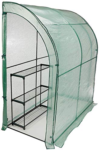 CO-Z Lean to Greenhouse Walk in, Portable Mini Green House with PE Cover