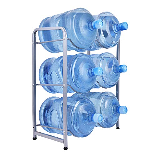 Ationgle 5 Gallon Water Cooler Jug Rack for 6 Bottles