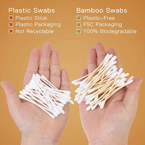 Bamboo Cotton Swabs - 2000 Count