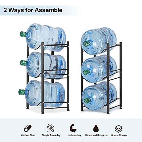 Zarler 3-Tier Water Bottle Organizer, No Tools Assembly Water