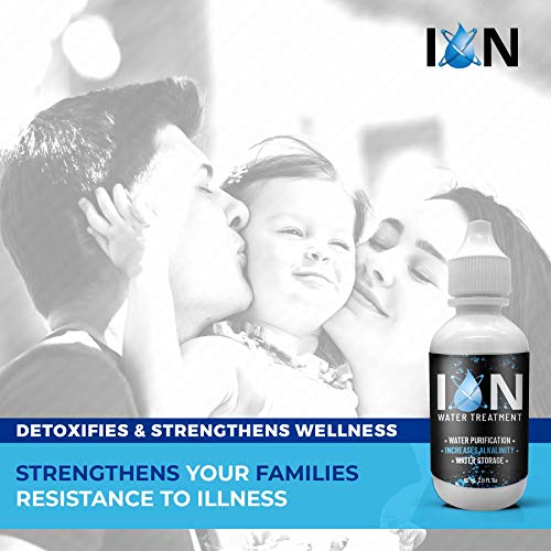 ION Alkaline Water Drops pH Booster | 7+ Year Water Storage Treatment &amp; Purification Drops for Drinking