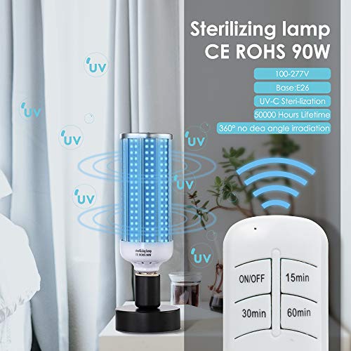 UV Light Sanitizer, UVC Disinfection Light Bulb 100W Germicidal Lamp E -  Clean Water Mill