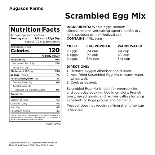 Augason Farms Scrambled Egg Mix 2 lbs. 4 oz.