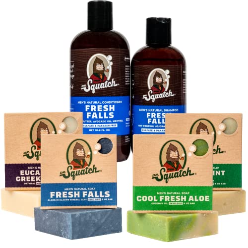 Dr. Squatch Men's Bar Soap FRESH Expanded Pack
