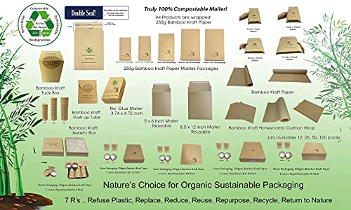 Bamboo Cardboard Push-Up Tube