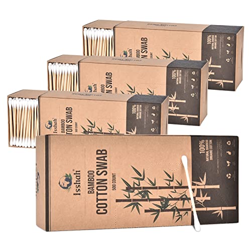 Bamboo Cotton Swabs - 2000 Count