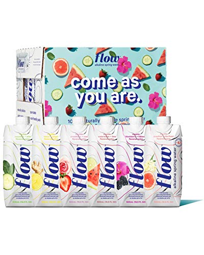 Flow Alkaline Spring Water - Naturally Alkaline Flavored Water With El ...