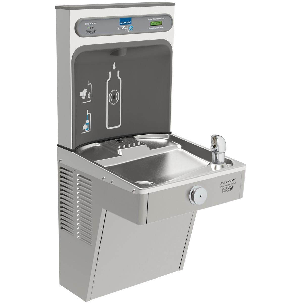Elkay  EZH2O Bottle Filling Station and Single High Efficiency Vandal Resistant Cooler