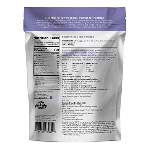 Augason Farms Dried Whole Egg Powder