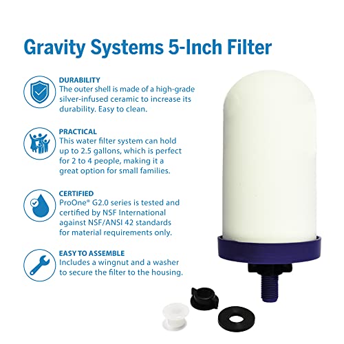ProOne G2.0 5-inch Replacement Filters for ProOne Traveler + Big+, and Big II