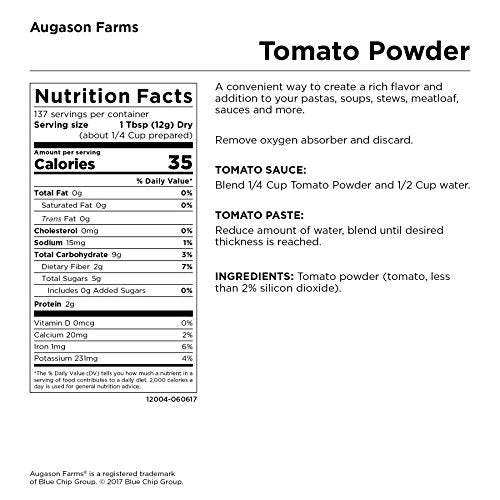 Augason Farms Tomato Powder Emergency Food Storage 3 lbs 10 oz