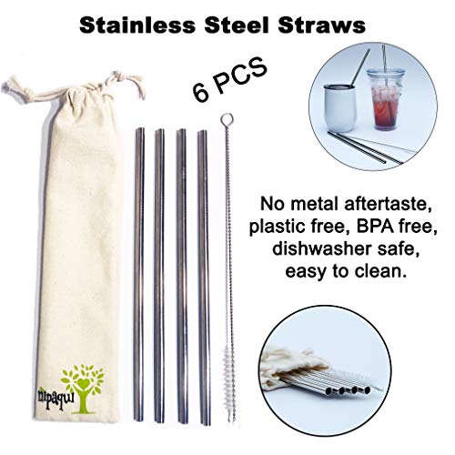 Stainless Steel Straws Set (x4)