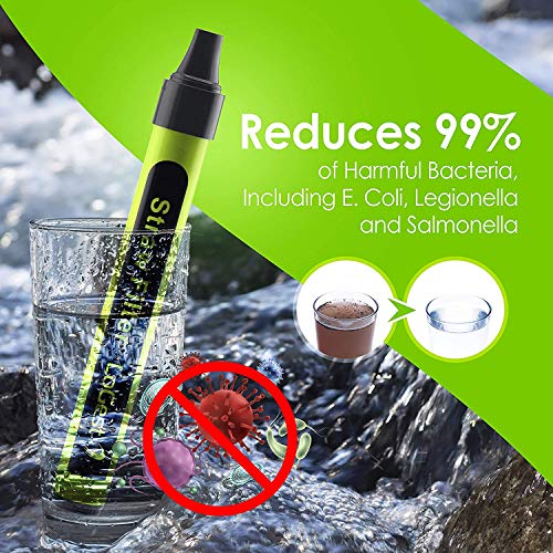 Personal Water Filter Straw, Portable Water Purification Survival Water  Purifier Reusable Outdoor Water Purifier Filter Set Compatible Camping  Hiking