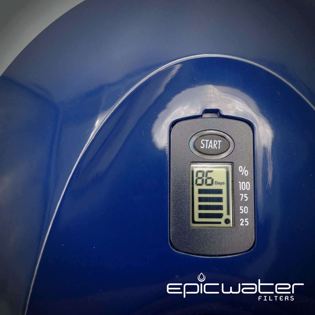 Epic Pure Water Filter Pitcher | Navy Blue | 3.5L | 100% BPA-Free | Removes Fluoride, Lead, Chromium 6, PFOS PFOA, Heavy Metals, Microorganisms, Pesticides, Chemicals, Industrial Pollutants &amp; More