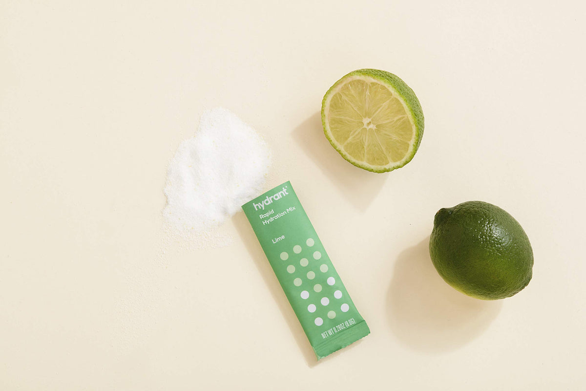 Hydrant Lime Rapid Hydration Mix Version 2 | Electrolyte Powder | Dehydration Recovery Drink - 30pk