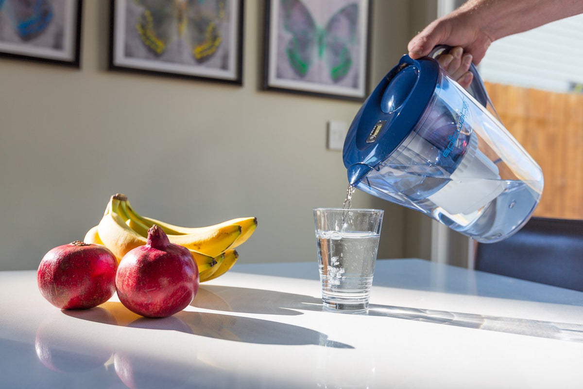 Epic Pure Water Filter Pitcher | Navy Blue | 3.5L | 100% BPA-Free | Removes Fluoride, Lead, Chromium 6, PFOS PFOA, Heavy Metals, Microorganisms, Pesticides, Chemicals, Industrial Pollutants &amp; More